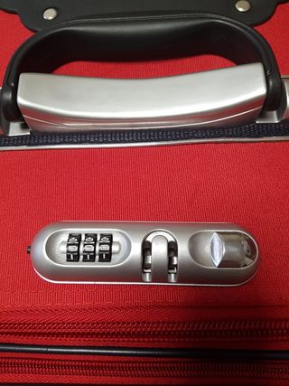 Maleta grande azul y roja