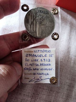 20 Lire 1928 Regno d'Italia