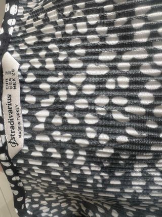 Mono negro lunares blancos -talla S