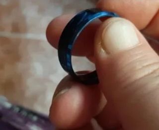 Anillo azul temperatura unisex