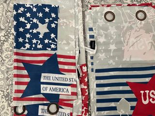 Cortinas EEUU - 2 paneles Ancho1,40cm//largo 2,5cm