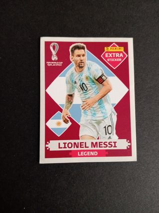 2 Cromos Messi Panini Qatar 2022 extra sticker 