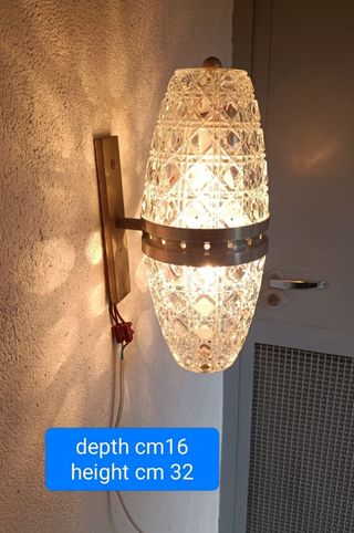 Lampe da muro vintage - vetro & metallo