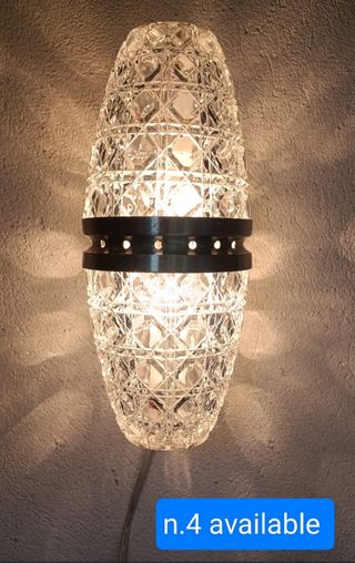 Lampe da muro vintage - vetro & metallo
