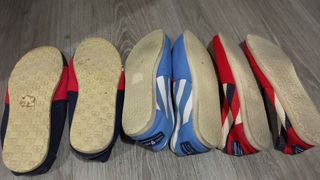 Alpargatas Álvaro Moreno rojas y azules