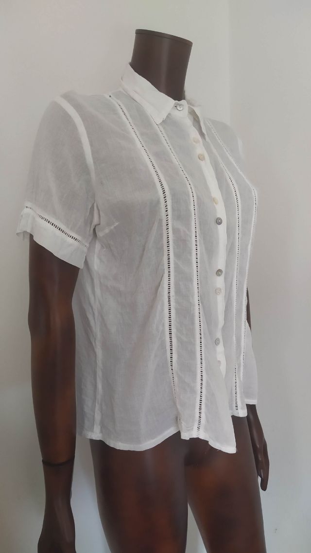 Camicia bianca cotone