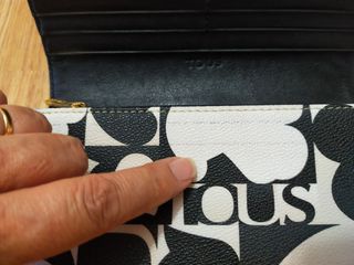 Monedero Tous beige y negro