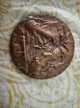 Medalla cobre antigua