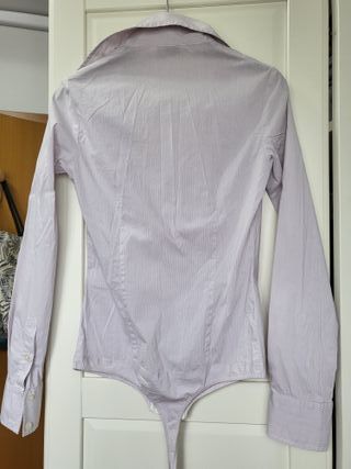 Blusa donna lilla e bianco a Body