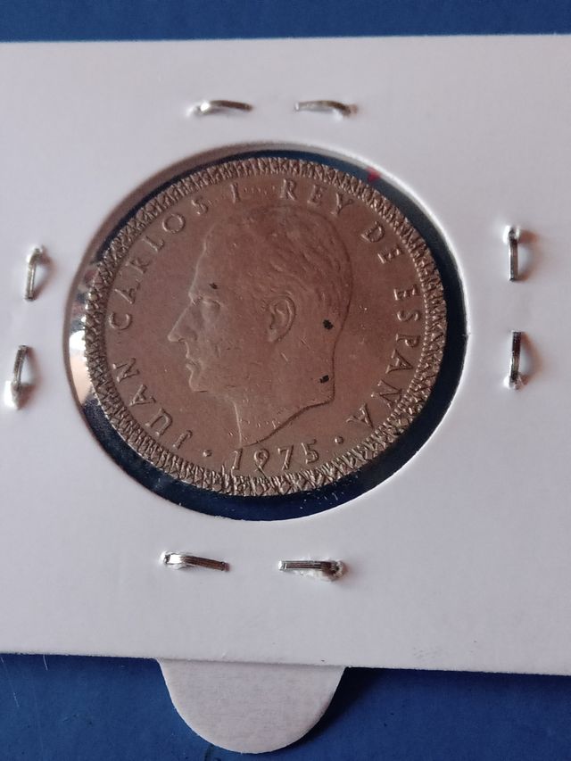 Moneda 25 Ptas España 1975 *77. Artesanal
