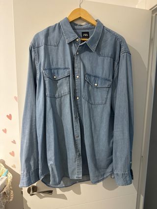 Camisa vaquera Zara hombre