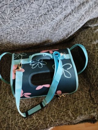 Transportín mascotas - Azul y negro