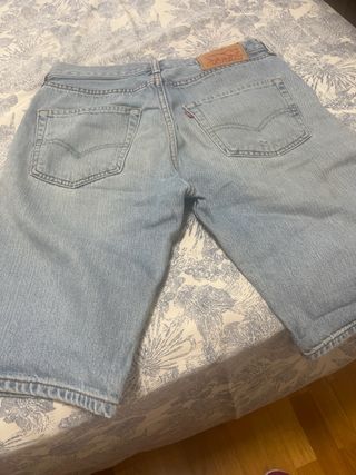 Bermudas Levis 501 Hombre Azul