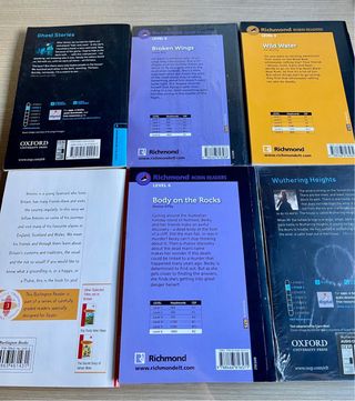 lote de seis libros cortos en inglés nivel B2