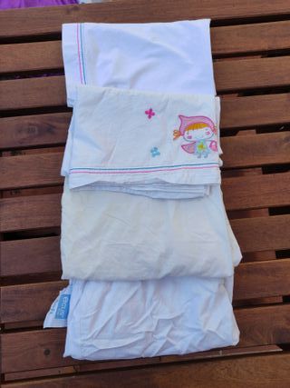 Minicuna bebé - juego sábanas