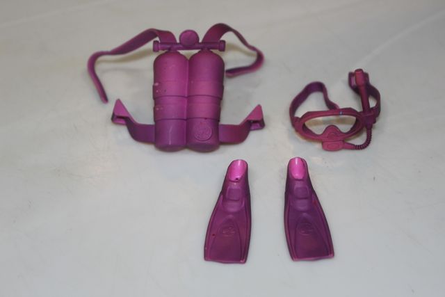 Team di immersione Barbie: Pinne, maschera e bombole