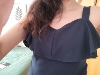 Mono azul estilo boho