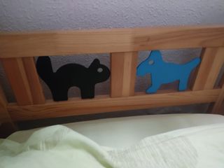 cama infantil Ikea madera