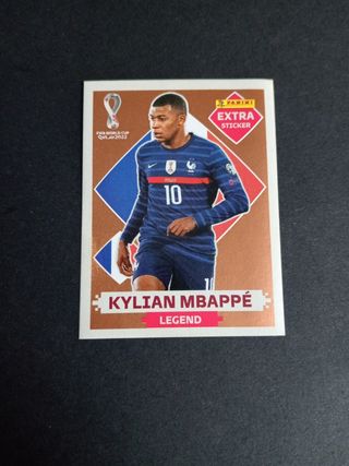 Cromos Kylian Mbappé Qatar 2022 extra sticker