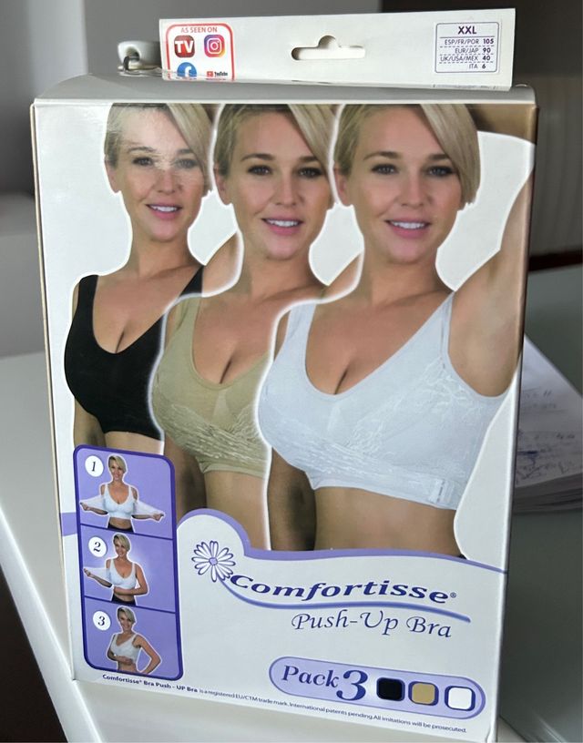 3 Sujetadores Comfortisse Push-Up