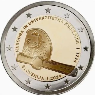 2024 Eslovenia - Biblioteca Nacional 2€ conmemorat