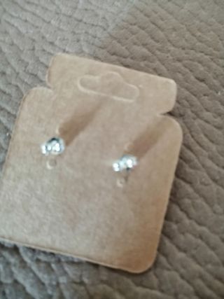 Pendientes borla terciopelo rojo