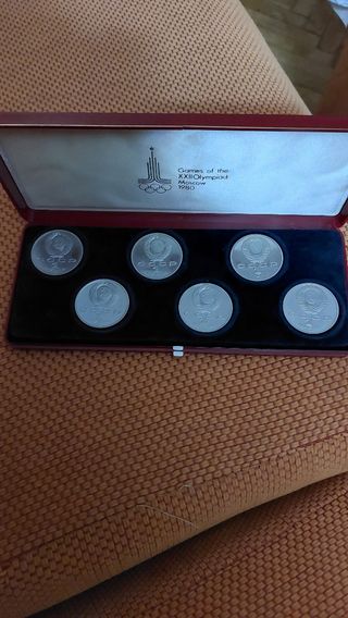 Monedas Olimpiadas Moscú 1980