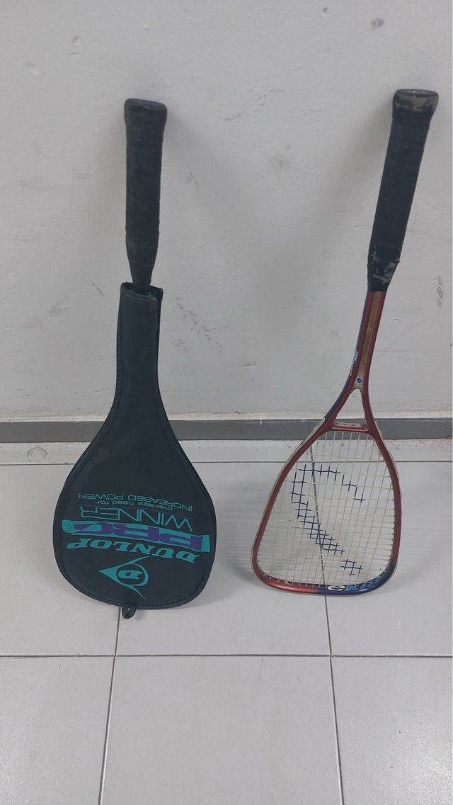 2 Raquetas Squash Dunlop + Funda