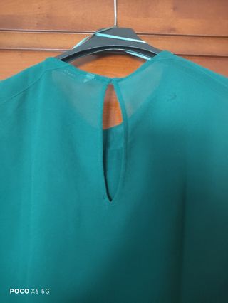 Blusa Zara verde - Talla M