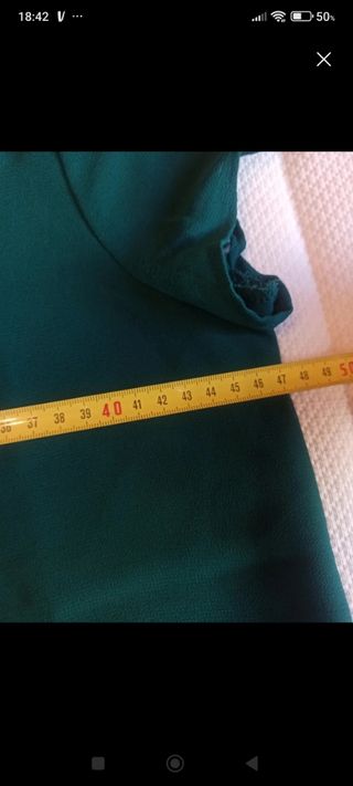 Blusa Zara verde - Talla M