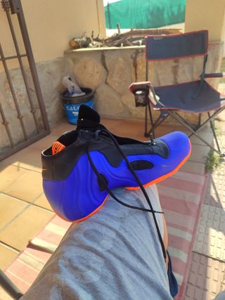 Zapatillas Nike Air Flightposite Azul-Naranja