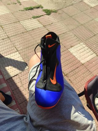 Zapatillas Nike Air Flightposite Azul-Naranja