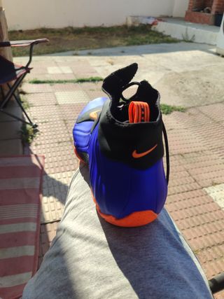 Zapatillas Nike Air Flightposite Azul-Naranja