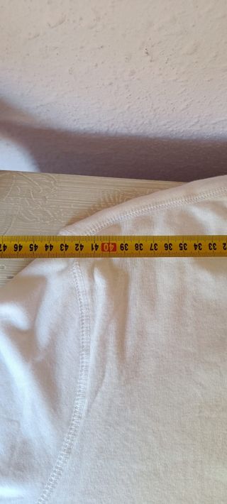 Camiseta Tommy Hilfiger blanca - L manga larga