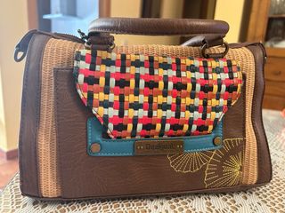 Bolso Desigual beige y marrón