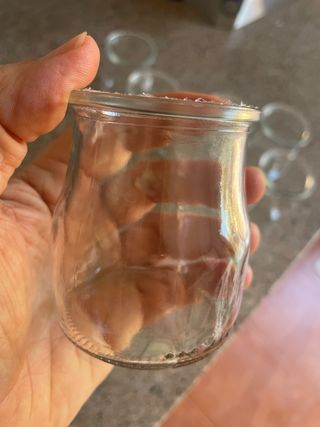 16 Copitas de vidrio para adorno, postre, plantas