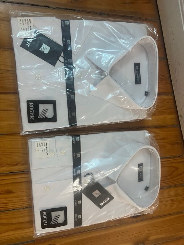 Camisas blancas nuevas - manga larga y corta