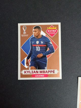 Cromos bronce Qatar 22 Mbappé, Modric, Lewandowki 