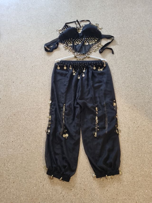 Traje de danza del vientre negro