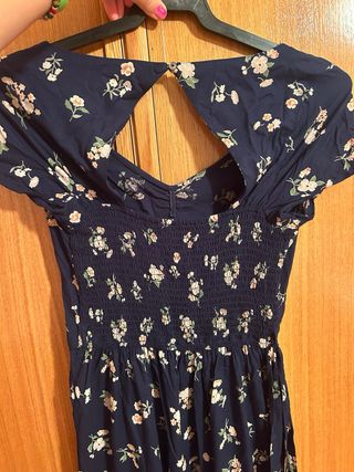 Mono largo Hollister azul - floral