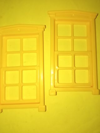 Playmobil 2 ventanas color amarillo saloon golden