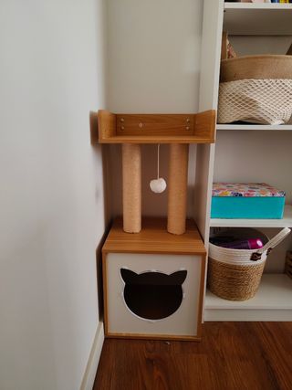 Rascador gato - Casa beige