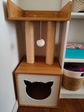 Rascador gato - Casa beige