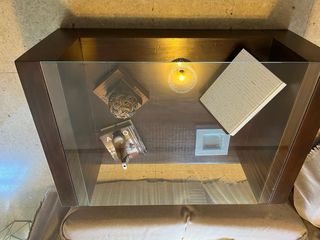 Mesa centro cristal madera. SE ACEPTAN OFERTAS