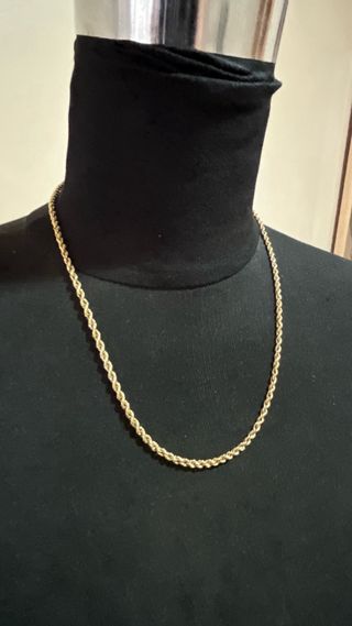 Cadena oro 18k trenzada ley 750