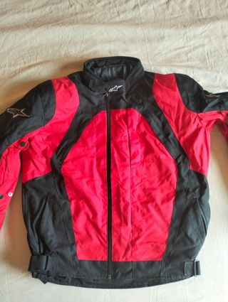 Chaqueta moto Alpinestars roja-negra