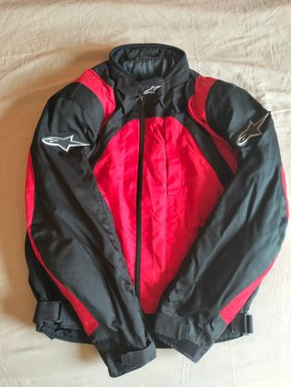 Chaqueta moto Alpinestars roja-negra