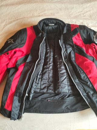 Chaqueta moto Alpinestars roja-negra
