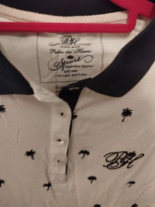 Polo Pedro del Hierro Sport blanco talla L