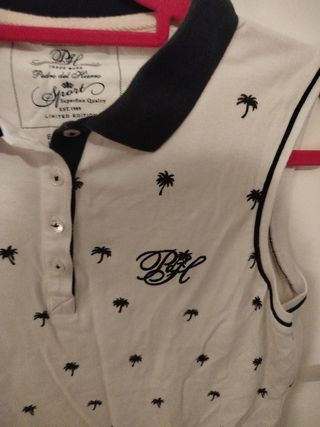 Polo Pedro del Hierro Sport blanco talla L